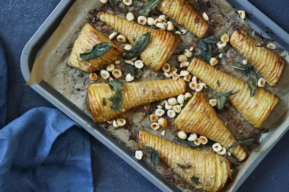 Brown Sugar Roasted Hasselback Parsnips — a plant-based British recipe by BOSH!