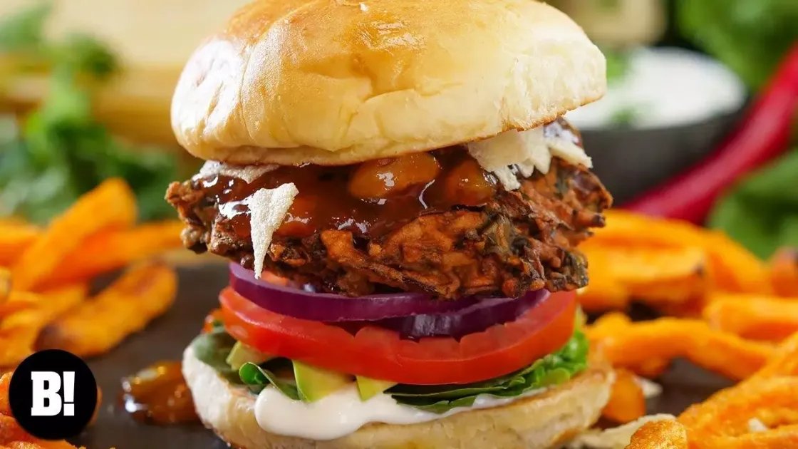 Burrito Burgers — a plant-based American recipe by BOSH!