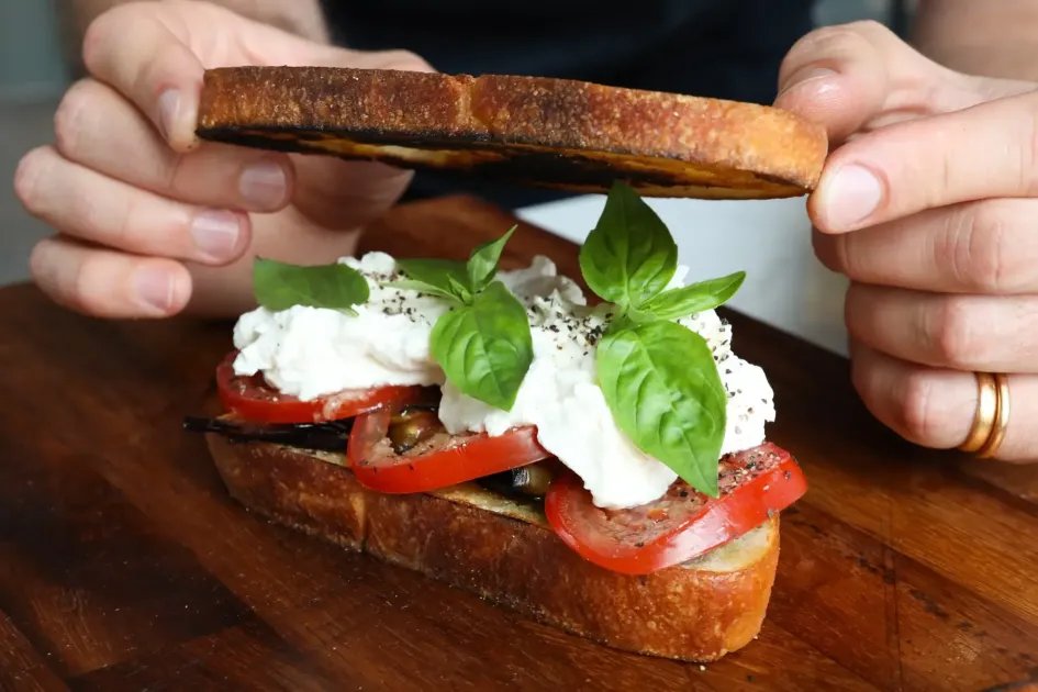 Caprese Sandwich — a plant-based Italian recipe by BOSH!