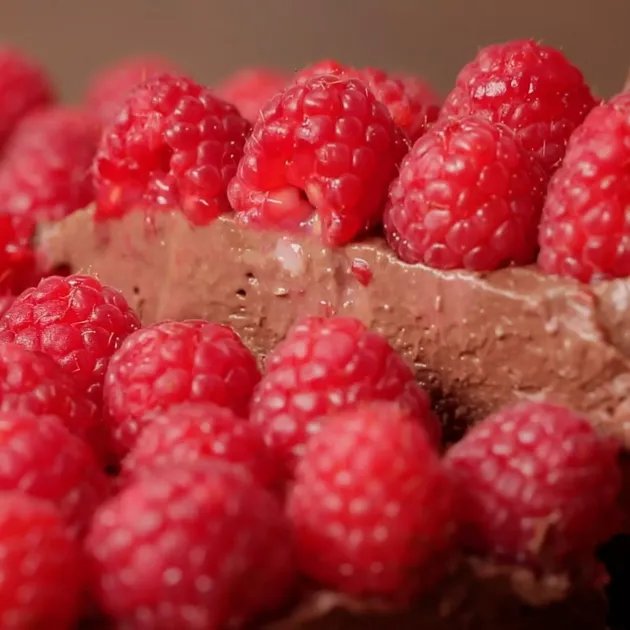 Chocolate Raspberry Cashcake — a plant-based American recipe by BOSH!