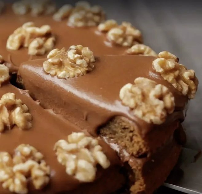 Coffee and Walnut Cake — a plant-based British recipe by BOSH!