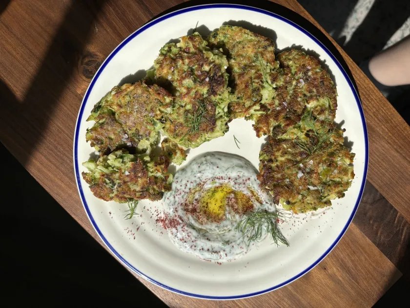 Courgette and Broccoli Fritters