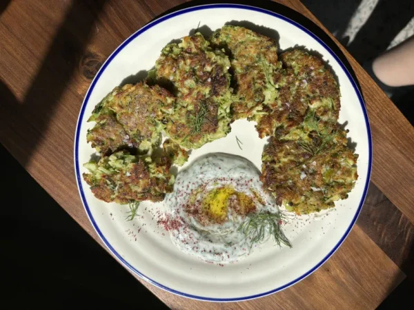 Courgette and Broccoli Fritters