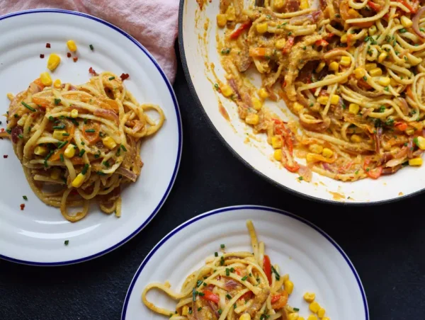 Creamed Corn Linguine