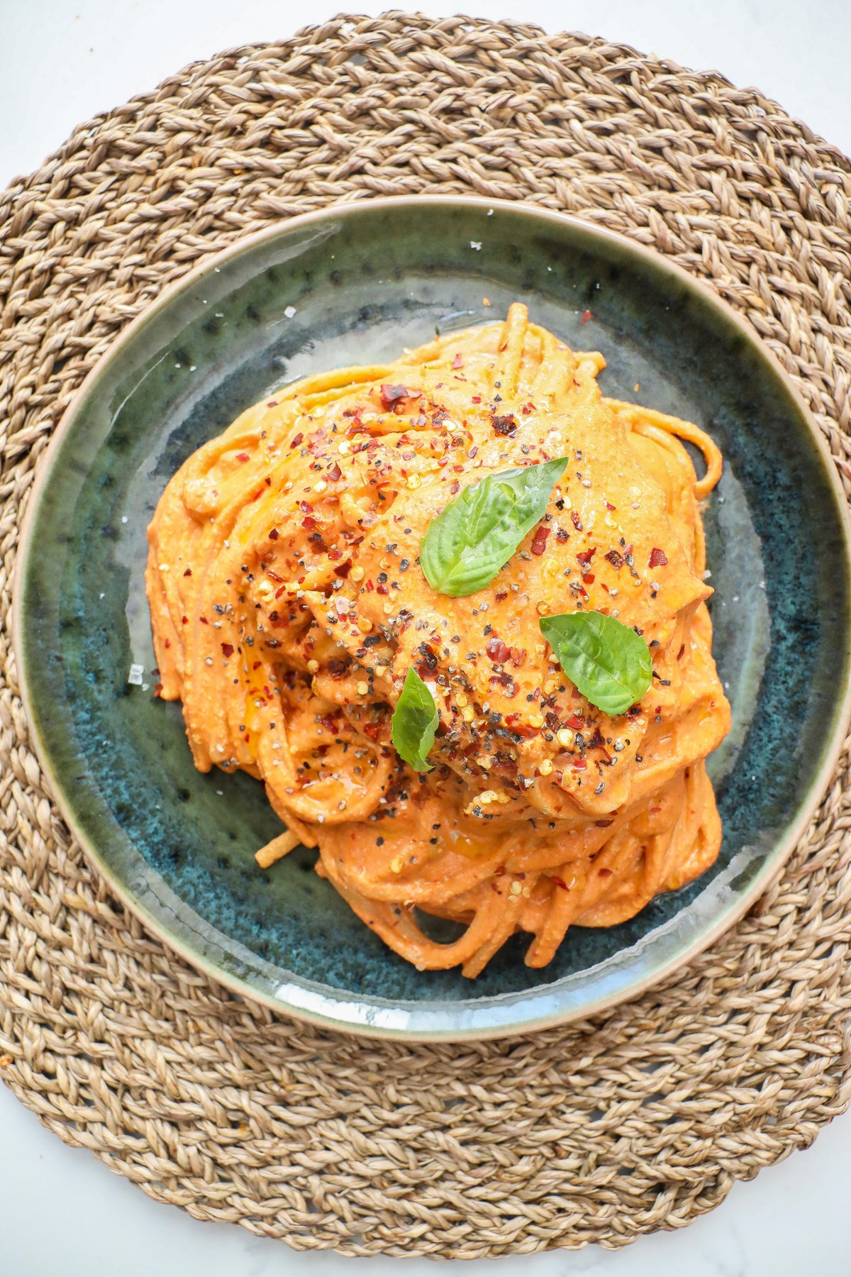 Creamy Spice Tomato Linguine (Cashew Cream) — a plant-based recipe by BOSH!