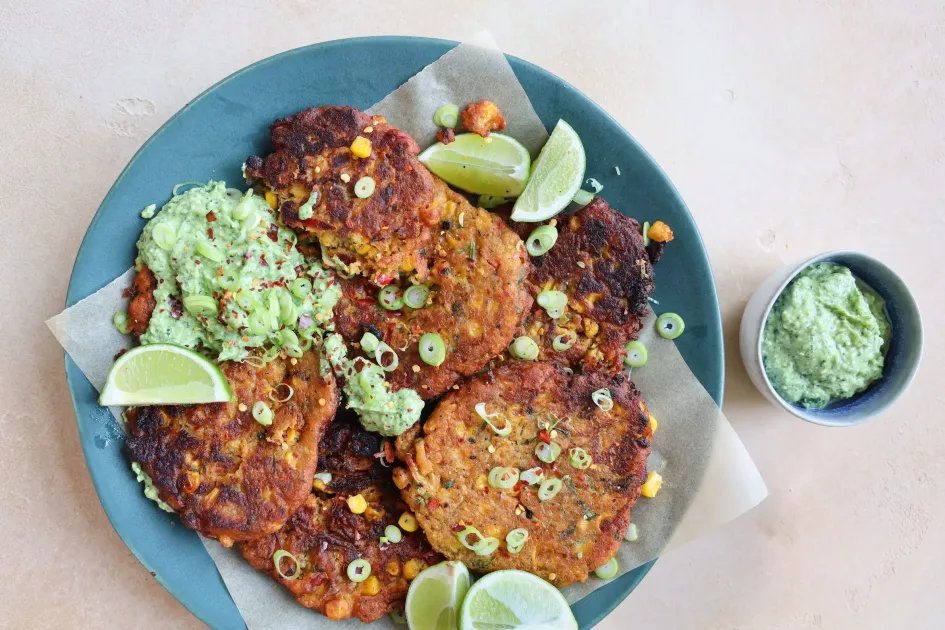 Crispy Corn Fritters — a plant-based Other recipe by BOSH!