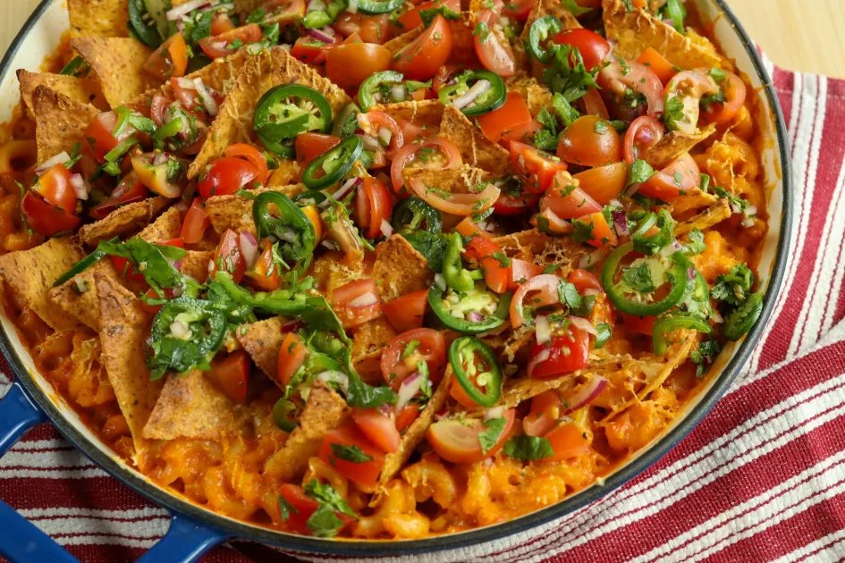 Crunchy Tortilla Mac n Cheese