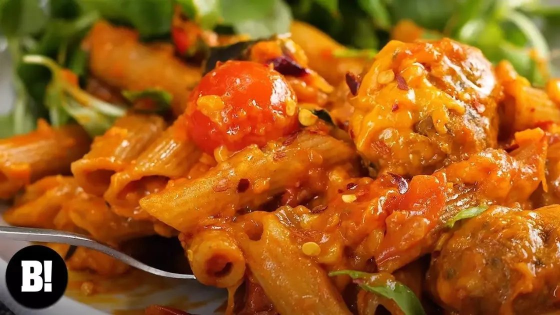 Easy Cheesy 'Meatball' Pasta — a plant-based Italian recipe by BOSH!