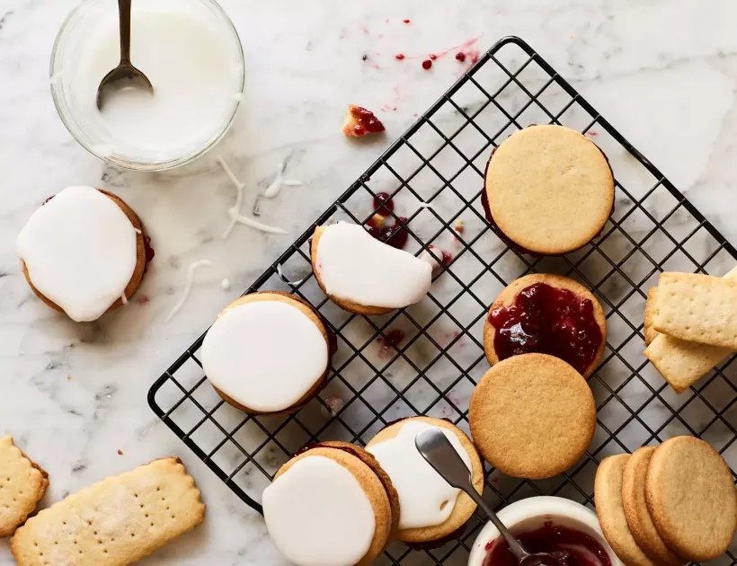 Empire Biscuits — a plant-based British recipe by BOSH!