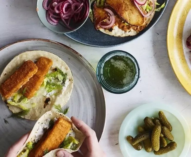 Fish Finger Tacos — a plant-based Mexican recipe by BOSH!