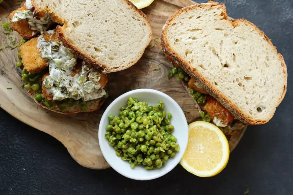 Fishless Finger Sarnie — a plant-based British recipe by BOSH!