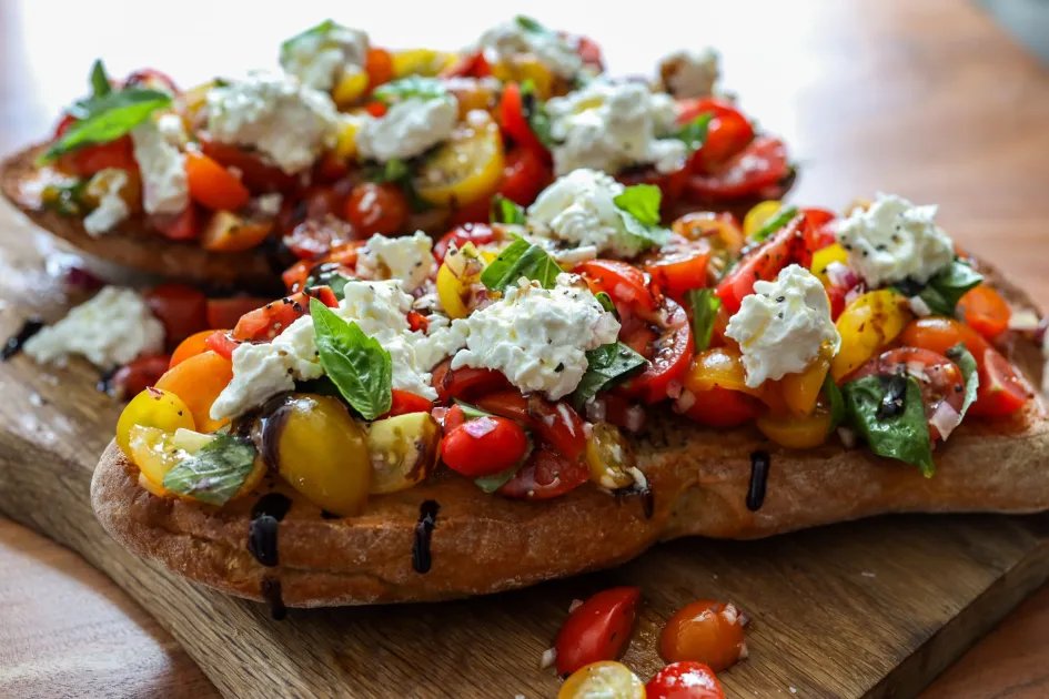 Giant Bruschetta — a plant-based Italian recipe by BOSH!