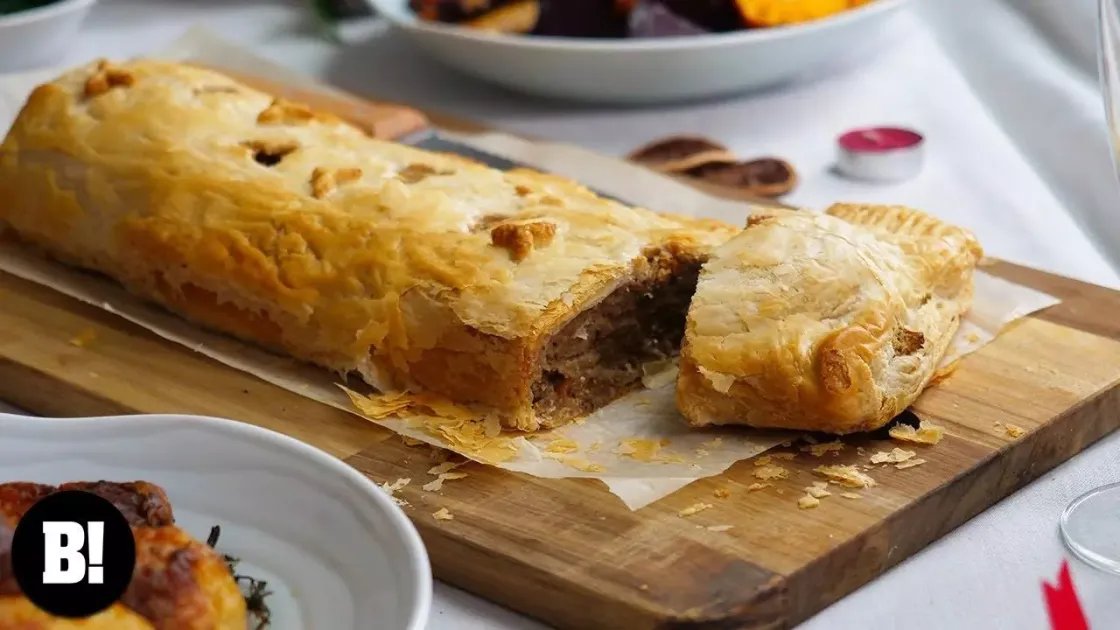 Giant Christmas 'Sausage' Roll — a plant-based British recipe by BOSH!