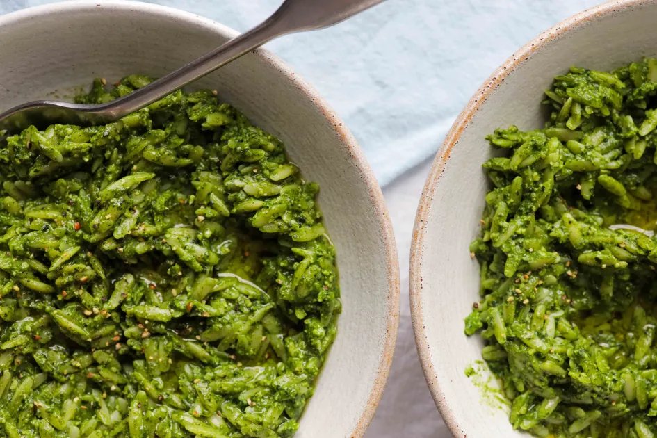 Green Pesto Orzo