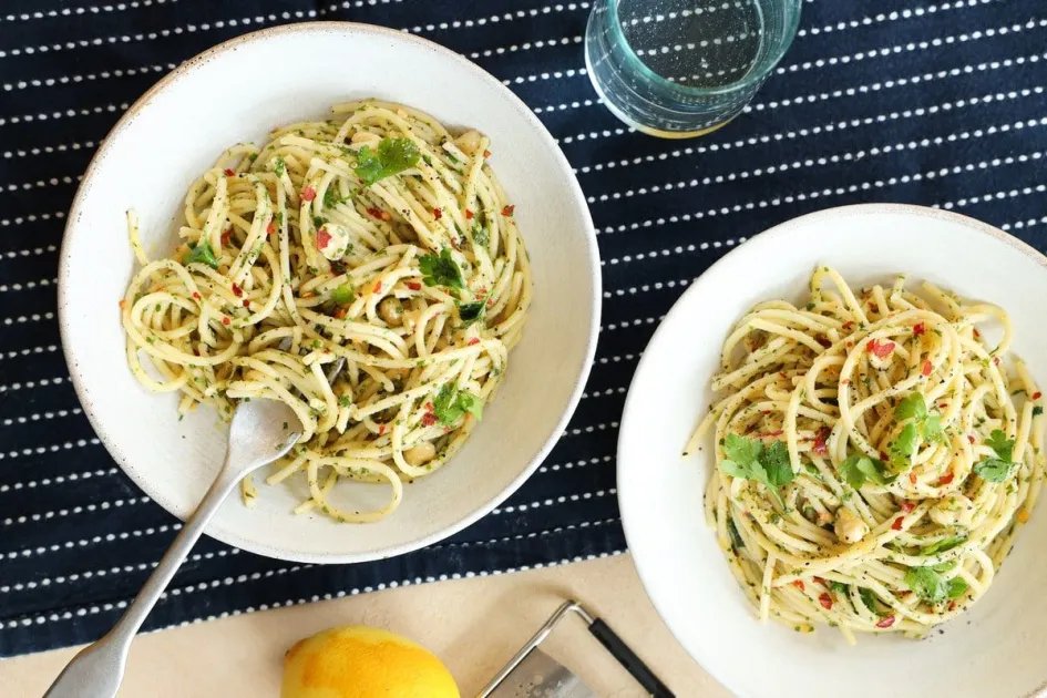 Gremolata Spaghetti — a plant-based Italian recipe by BOSH!