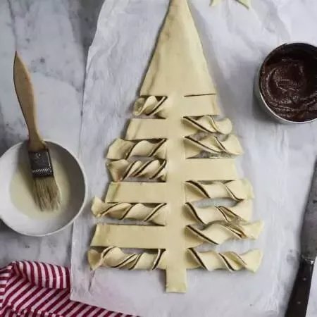 Homemade Nutella Christmas Tree 