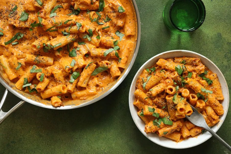 Hummus Pasta — a plant-based Italian recipe by BOSH!