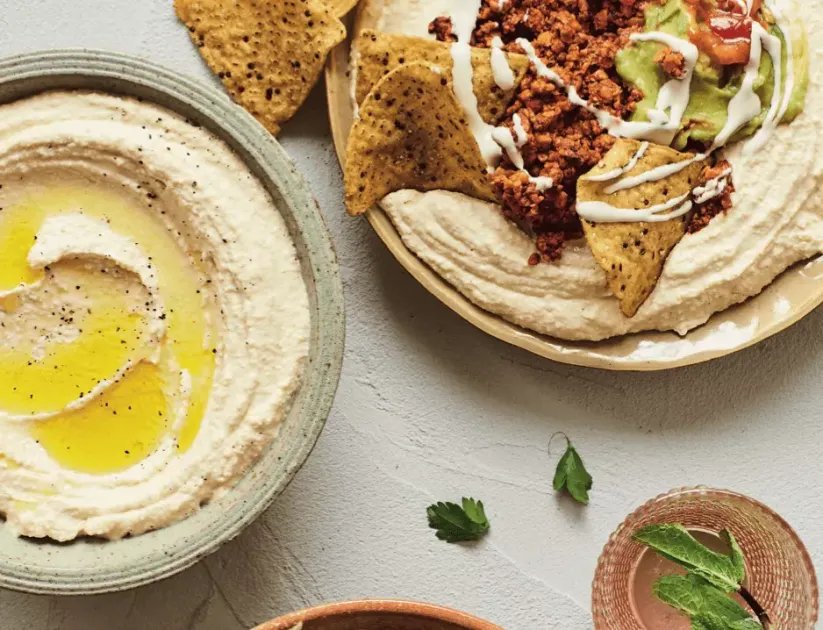 Hummus with Mexican 'Beef'