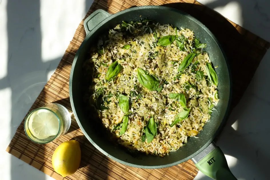 Lemony Courgette Fried Rice