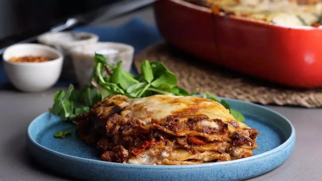 Lush Roast Veggie Lasagne — a plant-based Italian recipe by BOSH!