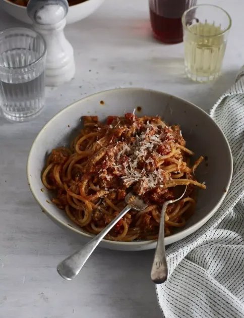 'Meaty' Spag Bol — a plant-based Italian recipe by BOSH!