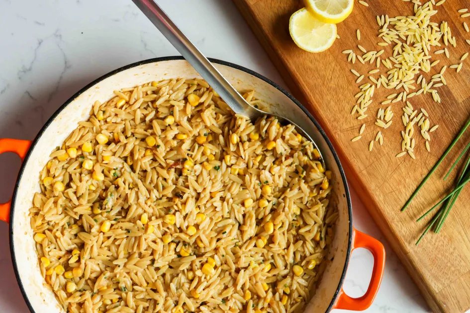 Miso Corn Orzo