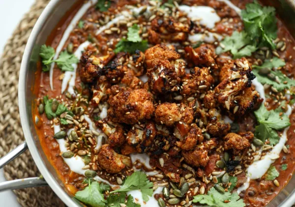 Miso Lentils with Caramelised Cauliflower