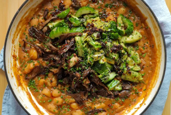 Miso Mushroom Butter Beans