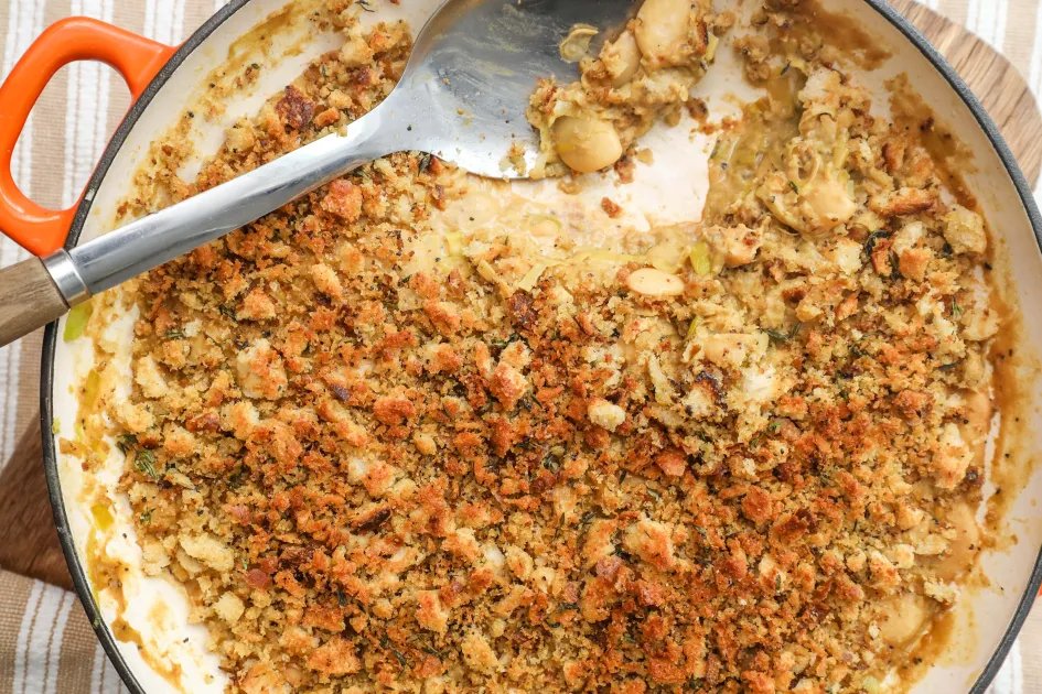 Miso Mustard Bean Bake