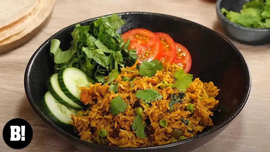 Mushroom Keema Rice Bowl — a plant-based Indian recipe by BOSH!