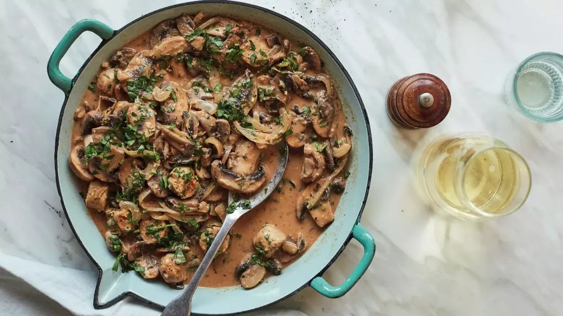 Mushroom Stroganoff — a plant-based British recipe by BOSH!