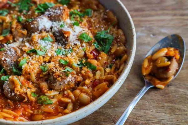 'Nduja Minestrone with Sausage Croutons