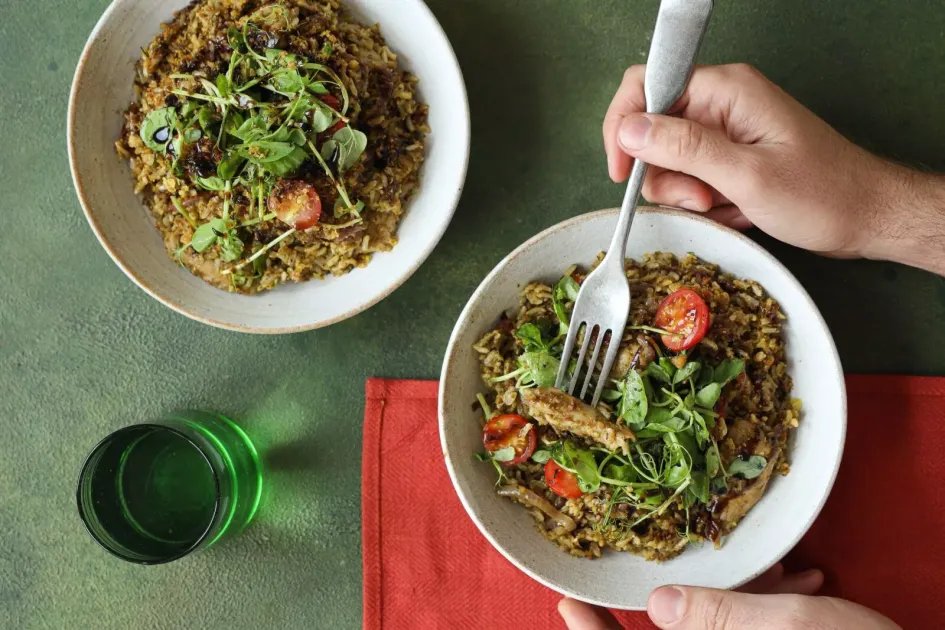 Pesto 'Chicken' Rice