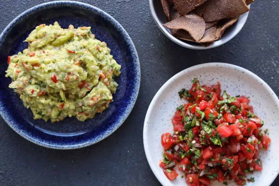 Pico de Gallo and Guacamole — a plant-based Mexican recipe by BOSH!