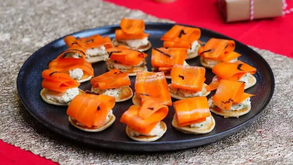 Plant-Based 'Salmon' Blinis