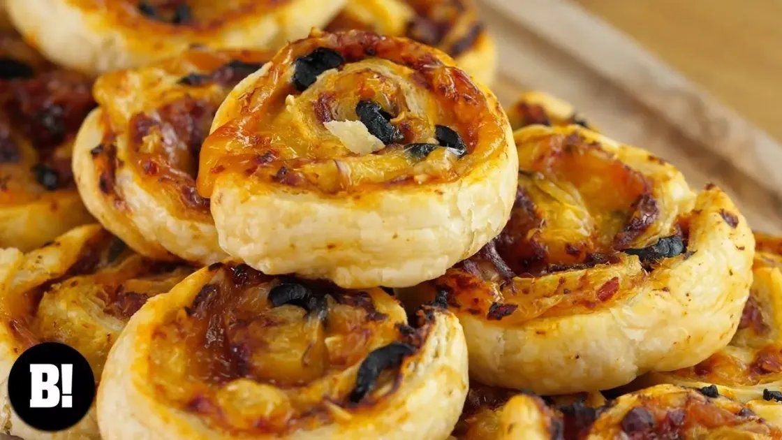 Puff Pizza Swirls — a plant-based British recipe by BOSH!