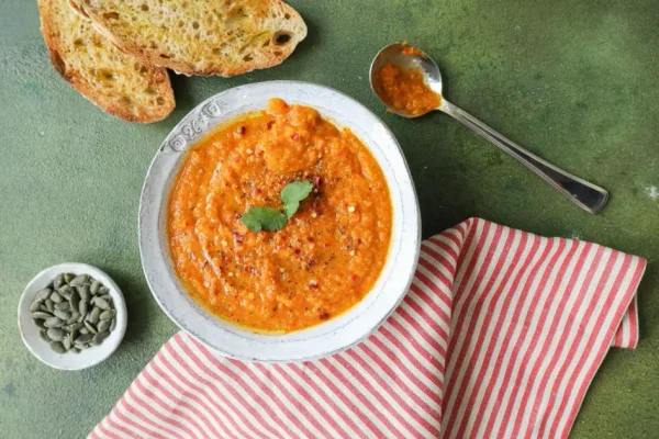 Roasted Red Pepper and Pumpkin Soup 