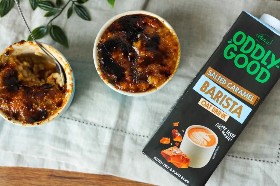 Salted Caramel Rice Pudding Brûlée — a plant-based French recipe by BOSH!