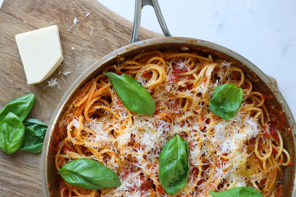 San Marzano Spaghetti — a plant-based Italian recipe by BOSH!