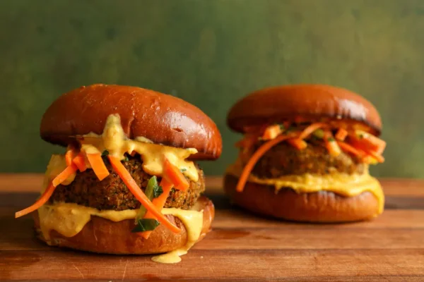 Smokey Carrot Bean Burger
