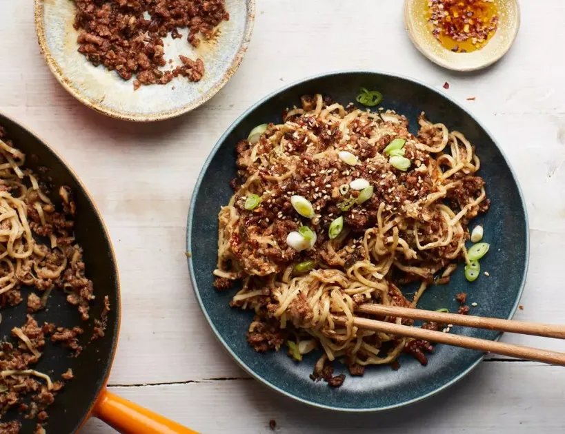 Spicy Dan Dan Noodles — a plant-based Italian recipe by BOSH!