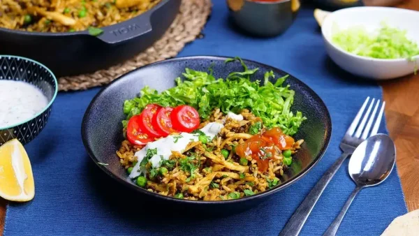 Super Quick Vegan 'Chicken' Biryani