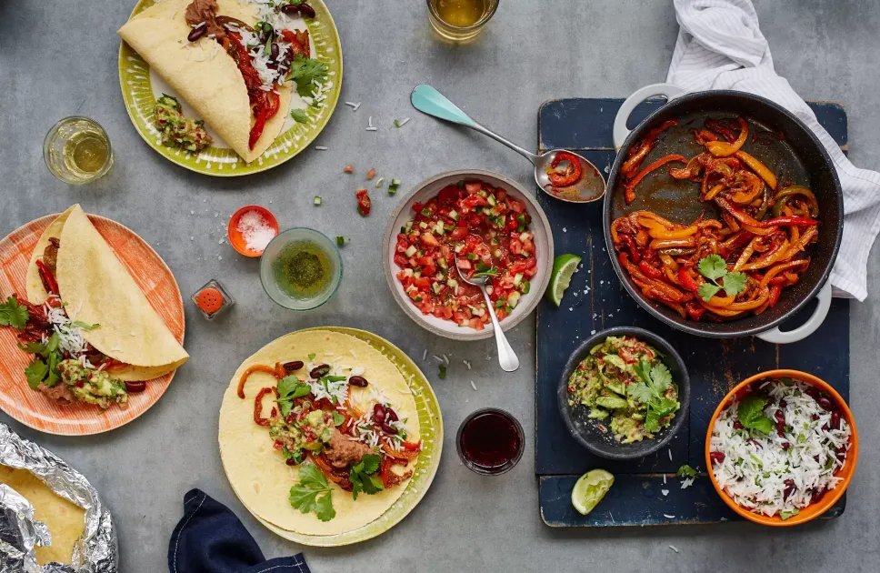 Sweet Pepper Fajitas — a plant-based Mexican recipe by BOSH!