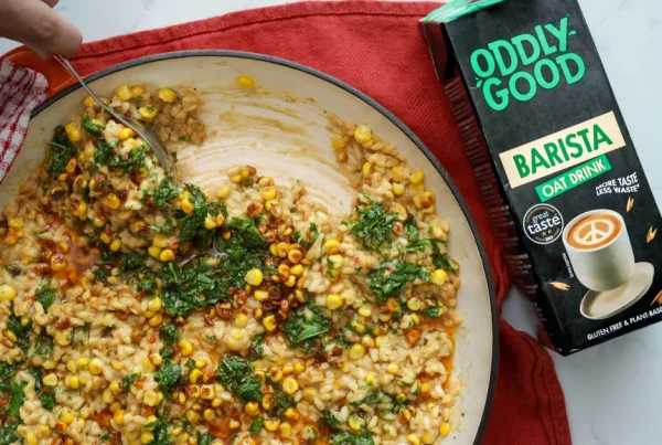 Sweetcorn Risotto with Charred Corn and Chimichurri 