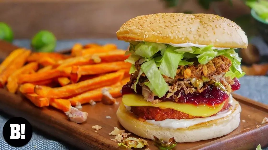 Ultimate Christmas Burger — a plant-based British recipe by BOSH!