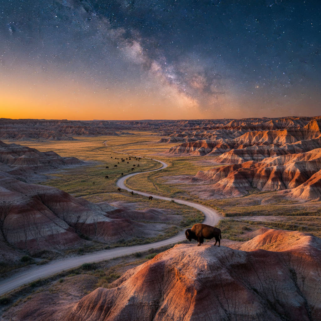 Badlands National Park, South Dakota, USA