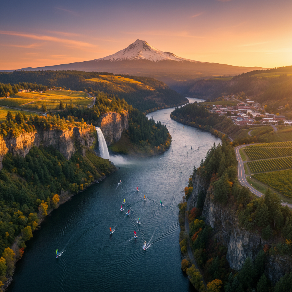Hood River Couples Escape: 3-Day Windsurfing, Wine & Waterfalls