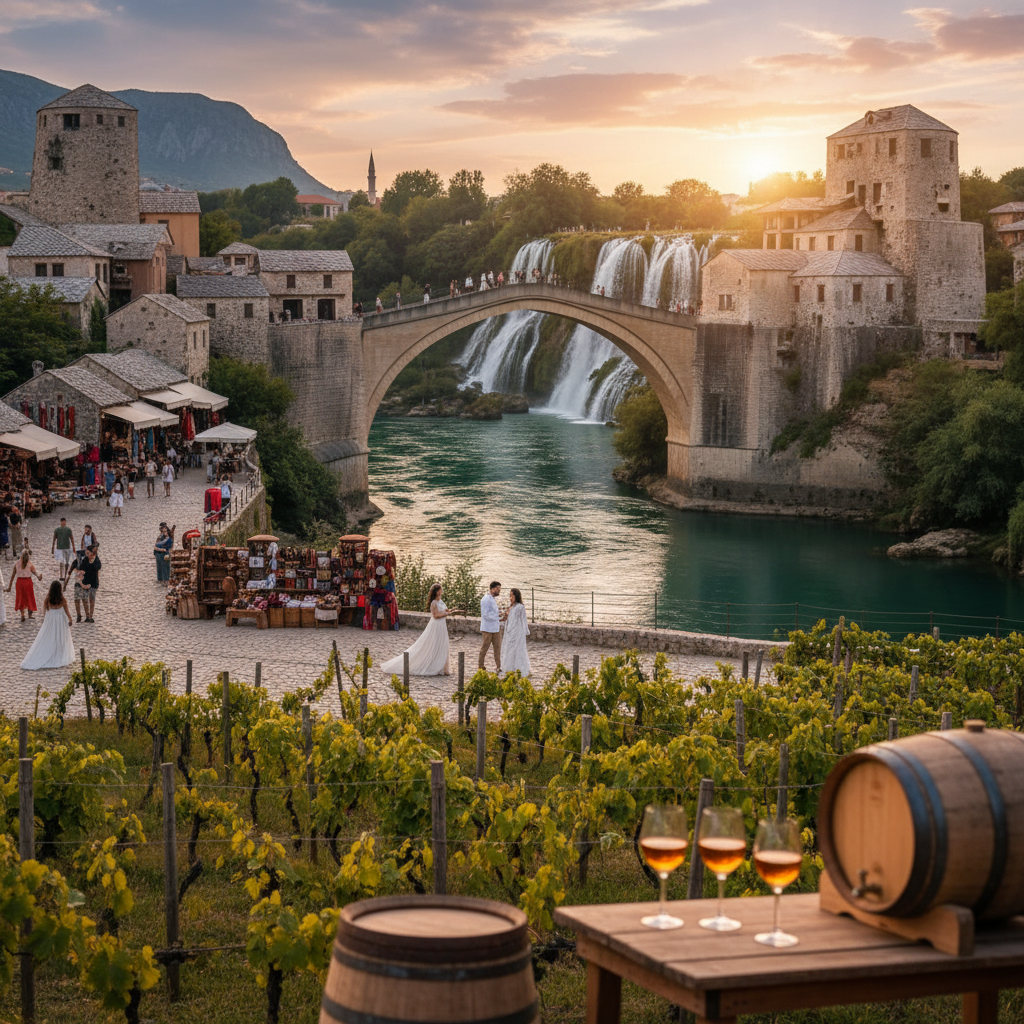 Mostar for Couples: A Romantic 3-Day Itinerary of Bridges, Bazaars & Waterfalls