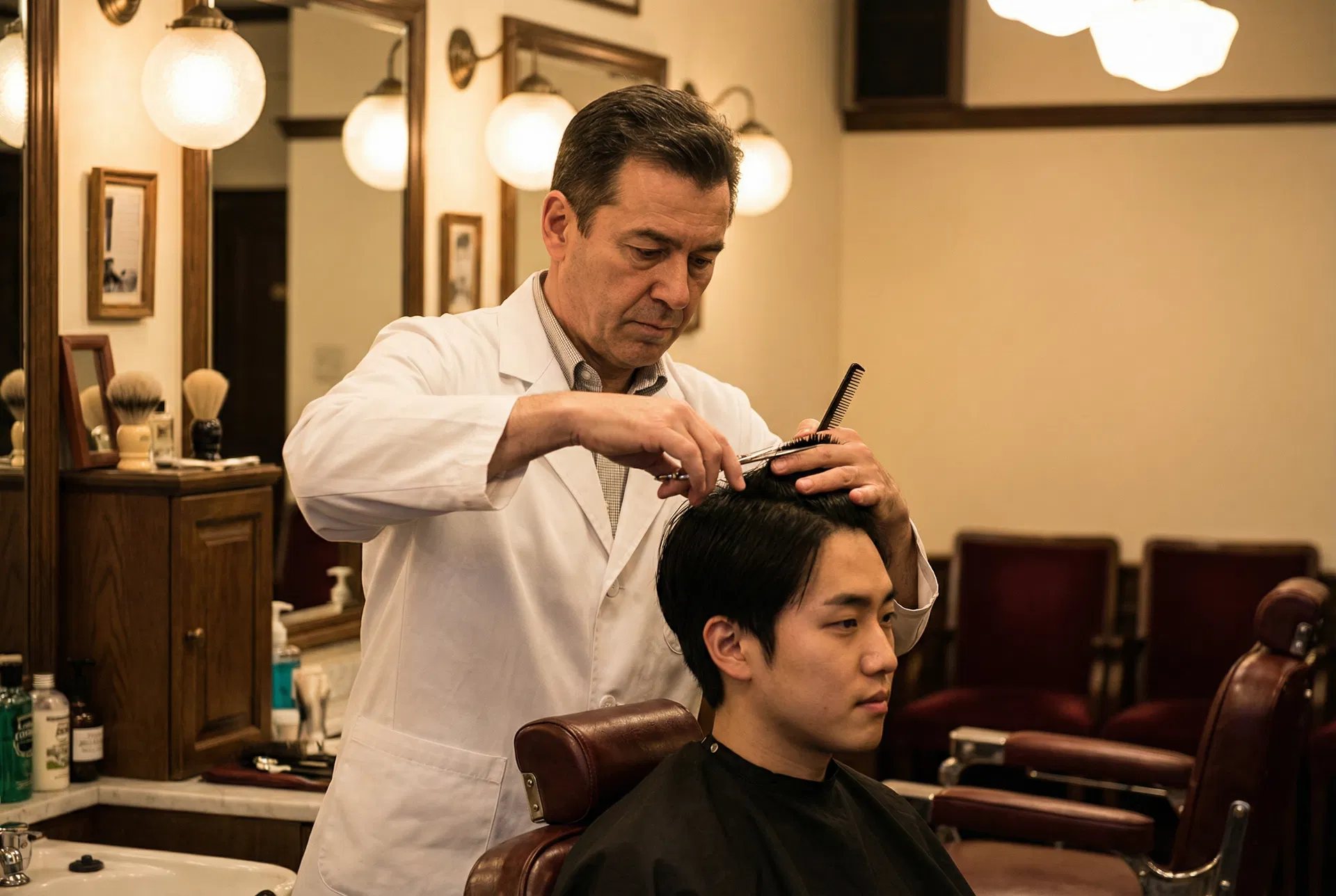 남성 헤어 커트