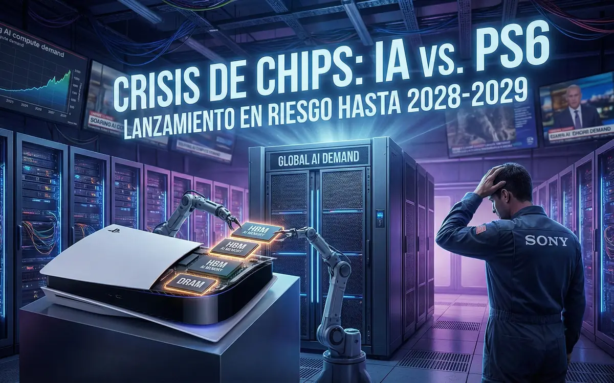 La crisis de chips por la IA pone en riesgo el lanzamiento del PlayStation 6